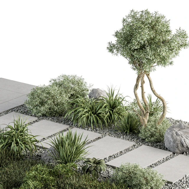 Urban Furniture / Architecture Environment with Plants- Set 29 — Скачать