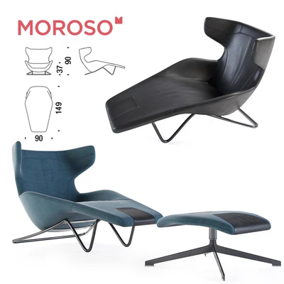 Кушетка Moroso, take a line for a walk, chaise longue — Вид 1