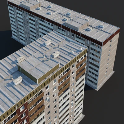 Multi-storey residential building (12 floors and 9 floors) — Ver 3
