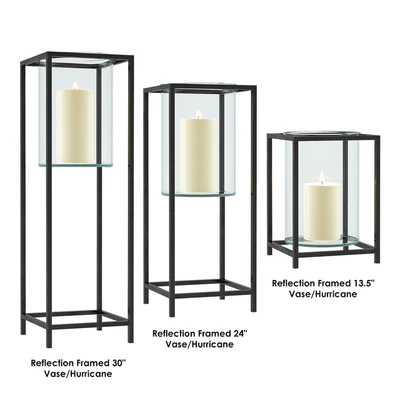 REFLECTION Framed Vase / Hurricane — Ver 2