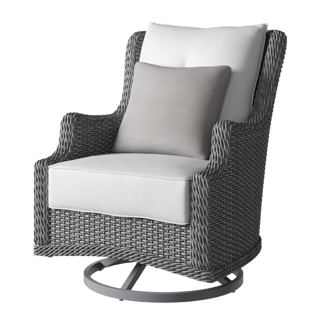 Wicker chair with cushion OVE Monfort 42 Armchair — Descargar