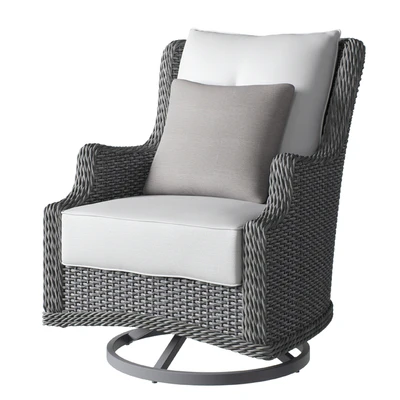 Wicker chair with cushion OVE Monfort 42 Armchair — Ver 1