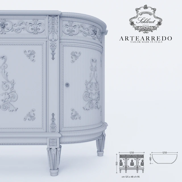 ARTEARREDO Diner du Roi buffet Limoges Small — Скачать