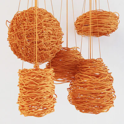 Branch decor lamp n5 / Люстры из веток — Вид 2