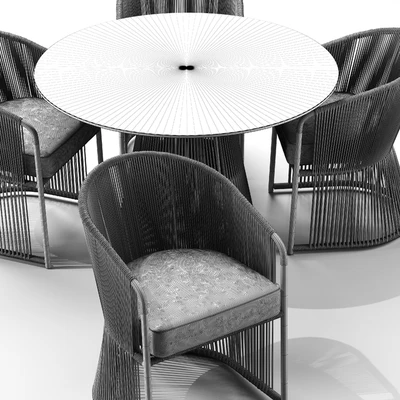 Tibidabo Table and Tibidabo Dining Armchair — Ver 2
