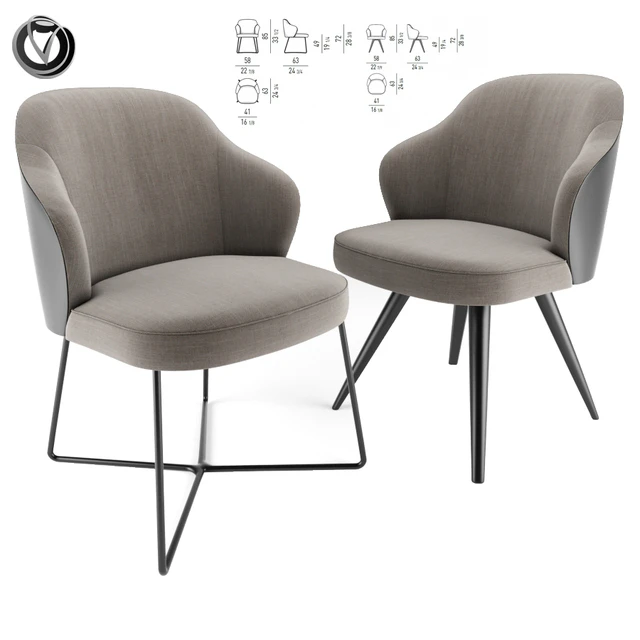 Leslie Dining Chairs Pair — Descargar
