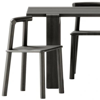 Weekday Table by Hay and MIDI Open back chair by Found — Вид 2