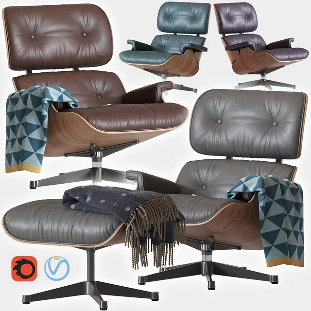 Кресло Eames Lounge Chair — Скачать