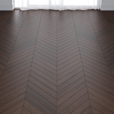 Ebony Oak Wood Parquet Floor in 3 types — Ver 1