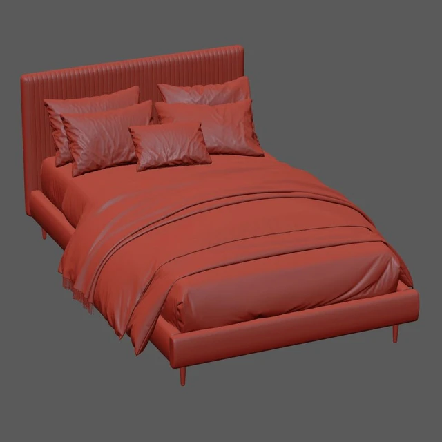 Roar / Rabbit Pleated Upholstered Bed 218 — Descargar