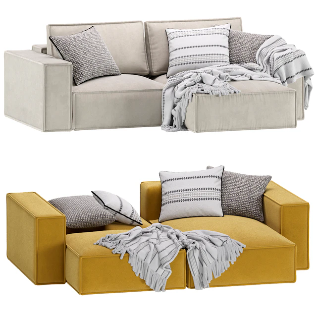 Corner Sofa Loft Ebi Happy Yellow — Скачать