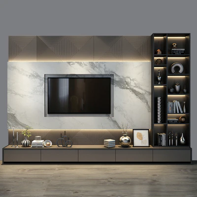 TV Wall set 0330 — Ver 2
