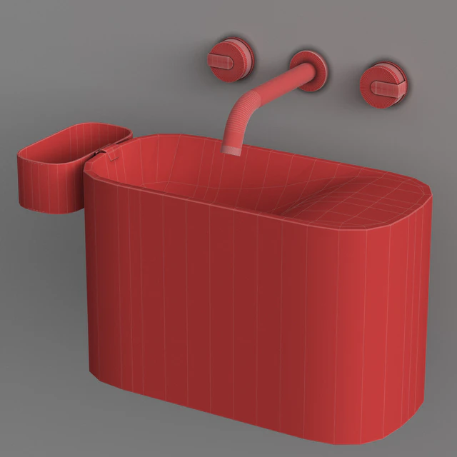 Wall mounted Korakril Ptit handrinse basin &  Graff Mod plus faucet — Descargar