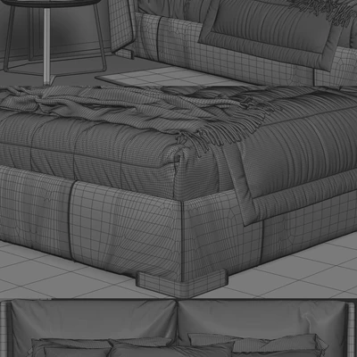 NATUZZI Fenice Bed — Ver 2
