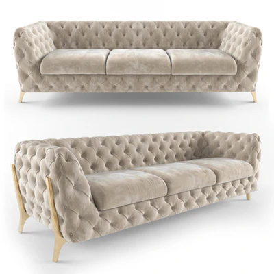 Belle Epoque Chesterfield Tufted Sofa — Ver 1