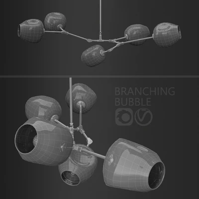 Branching bubble 5 lamps — Вид 2