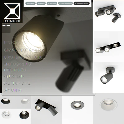 Delta light-built, overhead ceiling lights — Ver 1