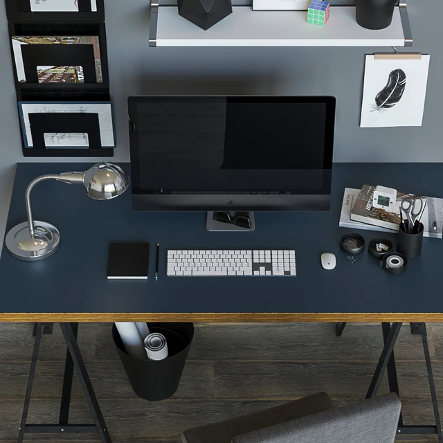 Workplace table ikea LINNMON / ODVALD — Descargar