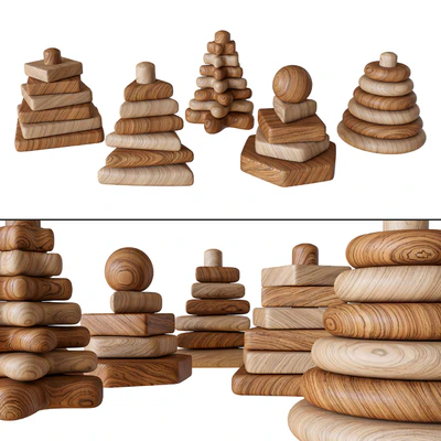 Childrens toy, pyramid — Ver 3
