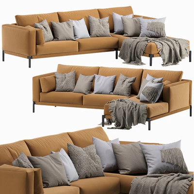 Flexform Romeo Chaise Longue Sofa — Ver 1