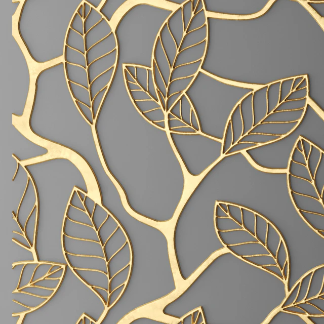 Panel, Lattice, panel, pattern, art, abstraction, decorative, interior, wall decor, gold, luxury, leaf — Descargar