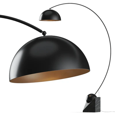 CB2 Venus Black Arc Floor Lamp — download