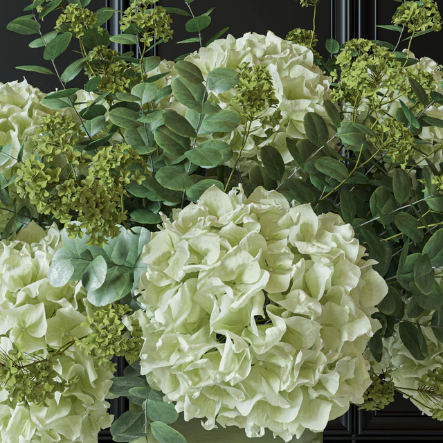 Flower Set 051 Green Hydrangea — Descargar