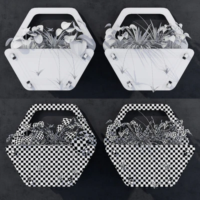 Hexagon wall planter — Ver 2