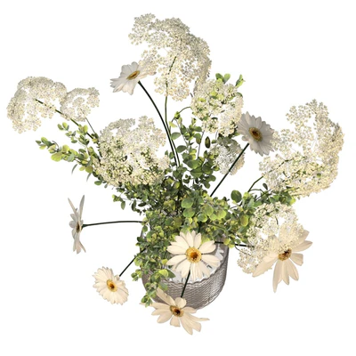 Bouquet of flowers in a vase Ikea — Ver 2