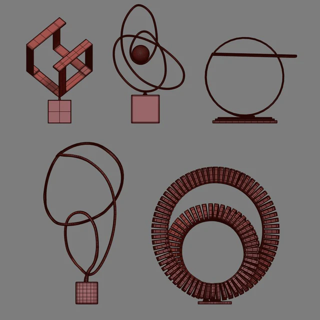 Arteriors Sculptures Set 3 — Скачать