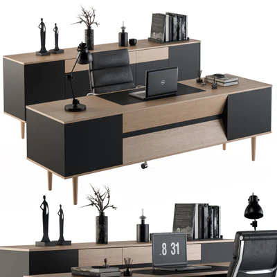 Office Furniture - Manager Set 10 — Ver 1
