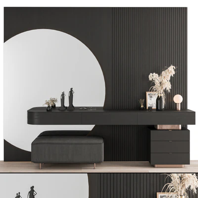 Hallway 21 - White and Wood Set — Ver 1