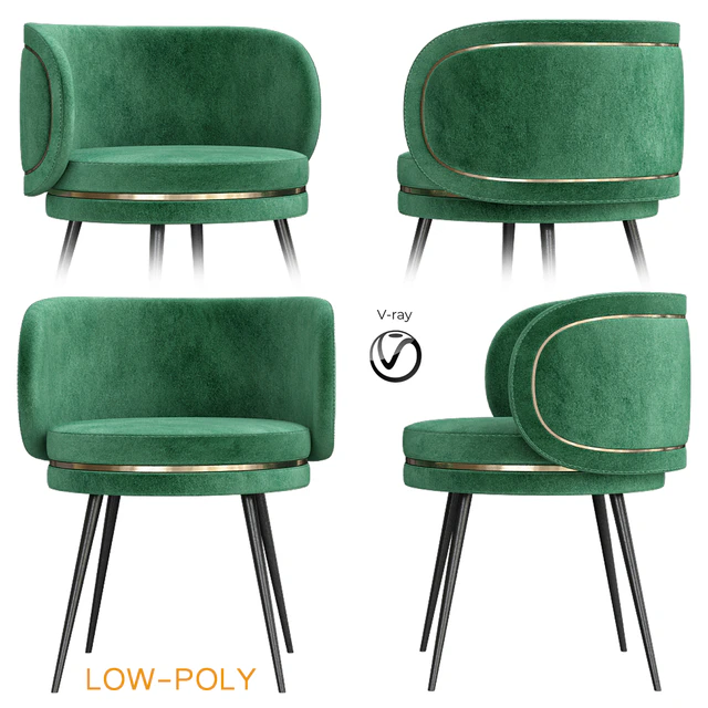 Best Upholstery chair (low poly) — Descargar