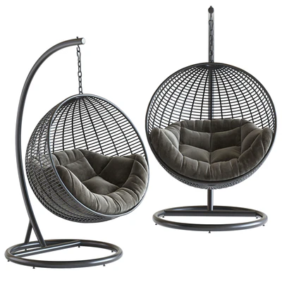 Fotel wiszący Cocoon De Luxe, czarny — Ver 1