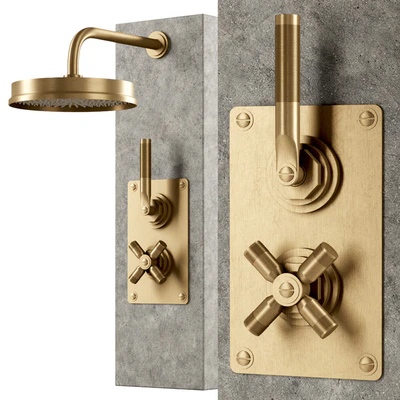 Landmark industrial urban shower by Samuel Heath / Смеситель для душа — Вид 1