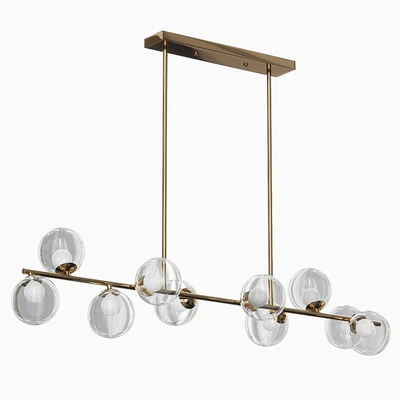 Parker chandelier 10 glass matt golds — Вид 1