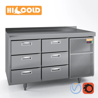 Стол холодильный пиццерийный HiCold, набор HiCold SN 111, GN 11, GN 33, GN 1 — Вид 2