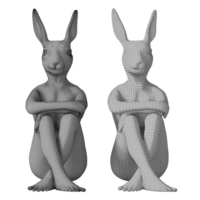 Deco Figurine Gangster Rabbit Black — Скачать