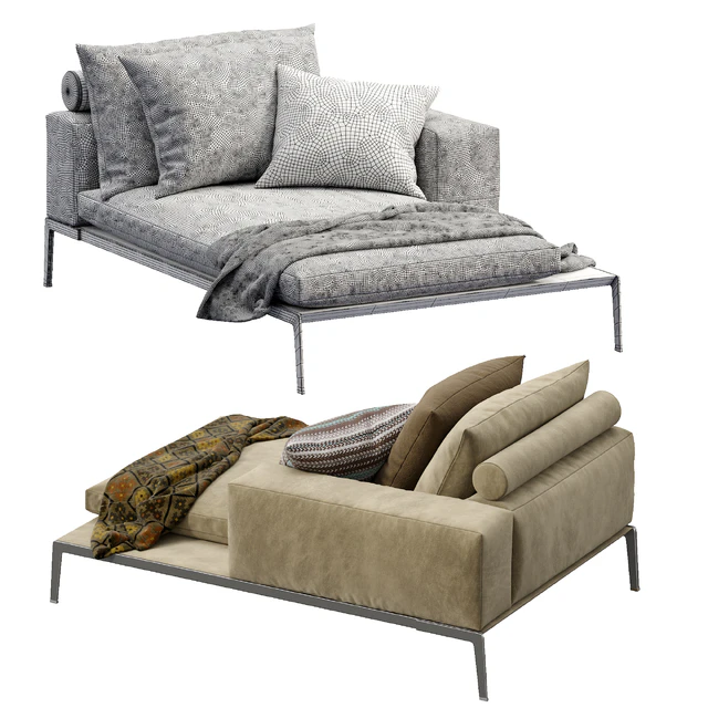 Chaise Lounge Lifesteel By Flexform — Скачать