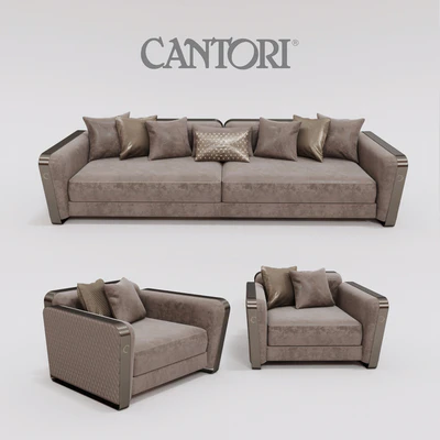 Cantori Voyage sofa and armchair — Скачать