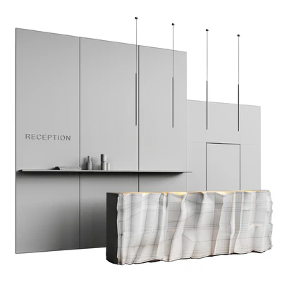 Reception desk natural rock — Вид 2