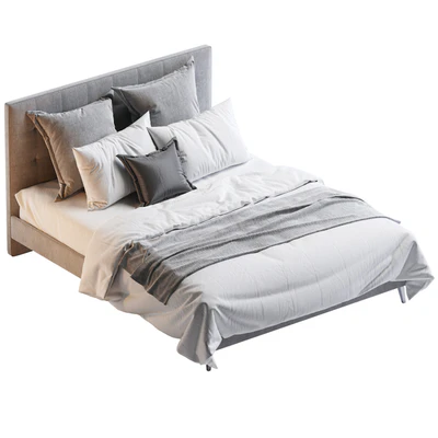 Aquilla Tufted Upholstered Low Profile Platform Bed — Ver 2