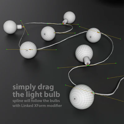 Editable garland lights set 5 — Ver 2