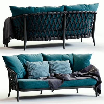B&B Italia ERICA Blue&Red Sofa — Вид 3