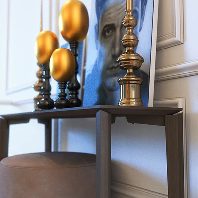 Console MHLIVING TIFFANY + decors — Ver 2