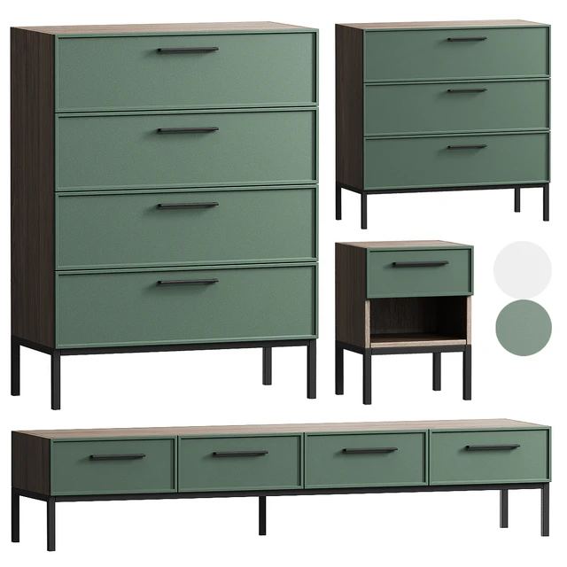 Chest of drawers,Bedside table,TV Nicole — Descargar