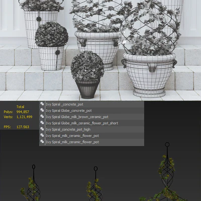 Pottery Barn/Live Ivy Spiral Topiary — Вид 2