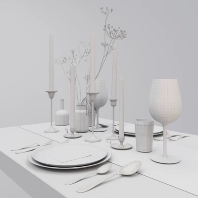 decorative set tableware — Ver 2