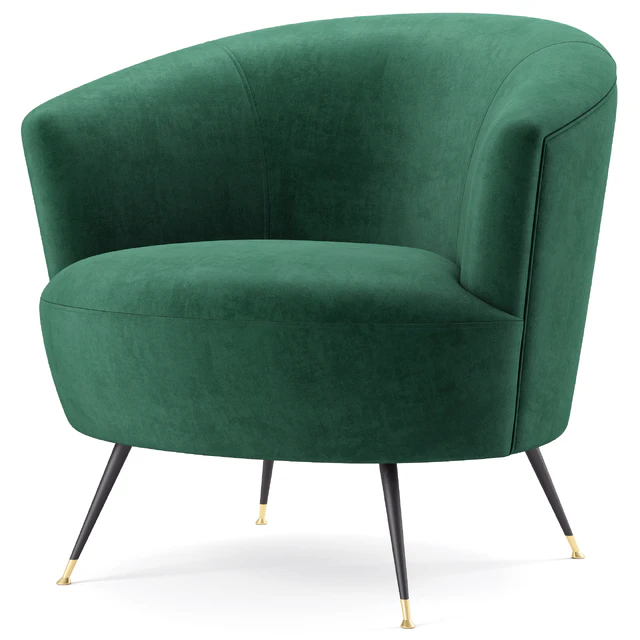 Safavieh Arlette Velvet Retro Mid Century Accent Chair — Descargar