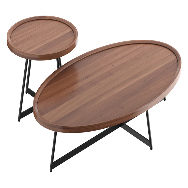 Nordic living room solid wood coffee table — Descargar